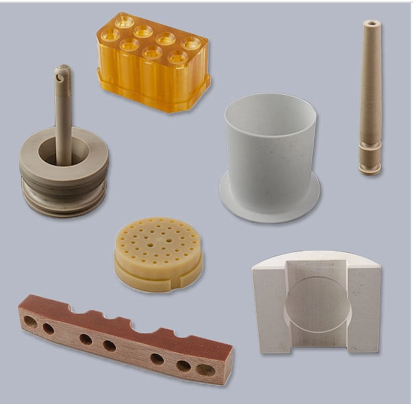 CNC machining a variety of precision plastic components PC ABS POM Nylon peek aluminium parts processing 